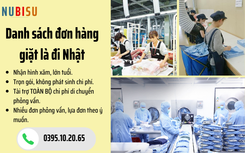 đơn giặt là nhật bản