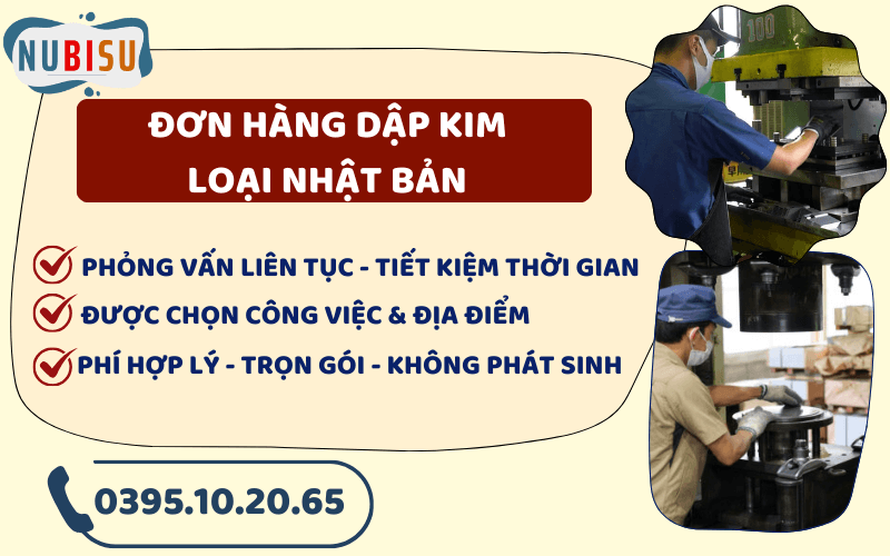 đơn hàng dập kim loại nhật bản