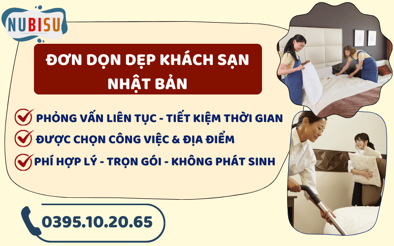 dọn dẹp khách sạn ở nhật