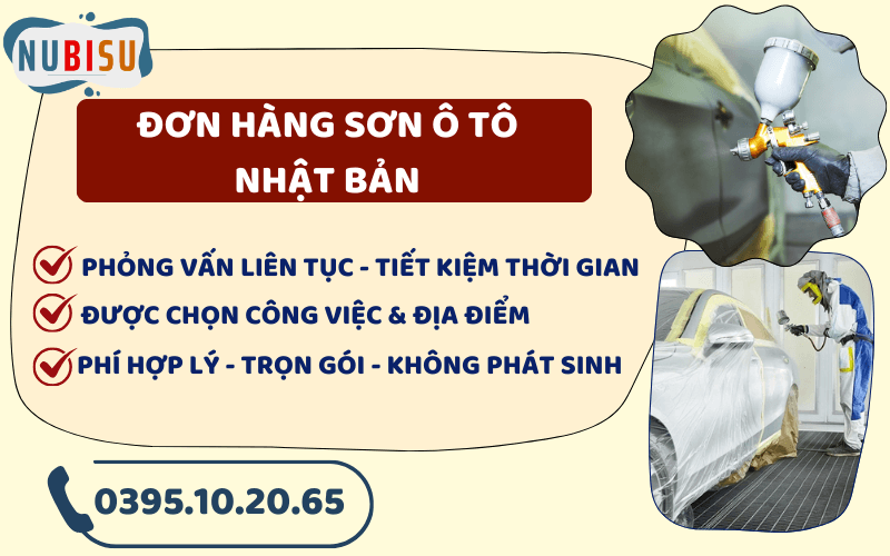 đơn hàng sơn ô tô nhật bản