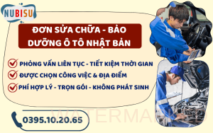 đơn hàng bảo dưỡng ô tô nhật bản