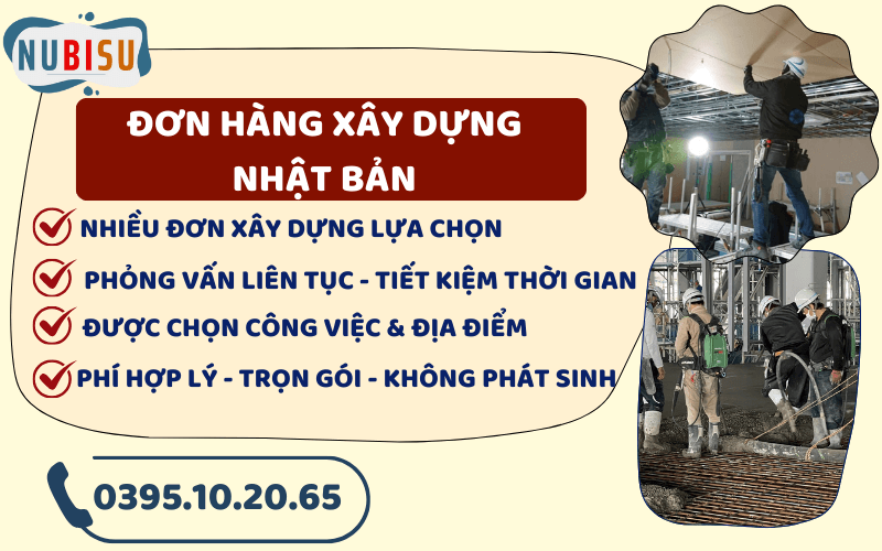 đơn hàng xây dựng nhật bản
